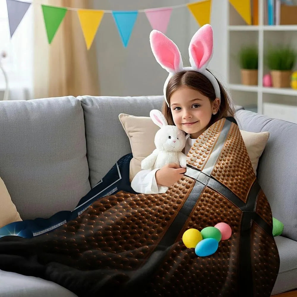 Basketball Court & Ball Multipurpose Throw Blanket