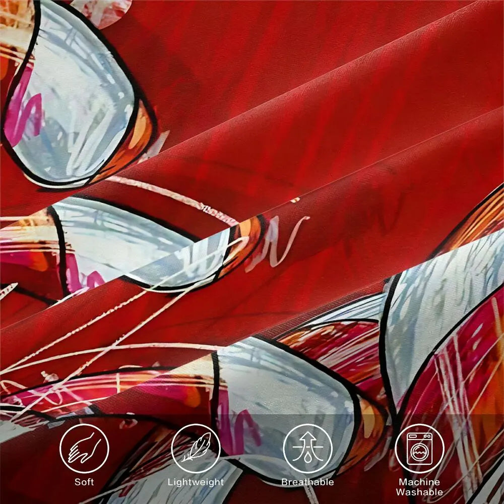 Candy Cane Christmas Gift Duvet Cover Set Kids Bedding Set