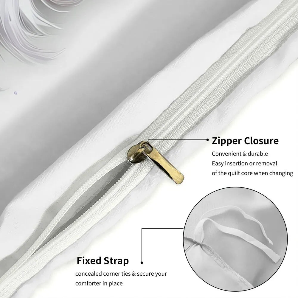 Christmas Beach Gnome Shell Snowman Christmas Gift Duvet Cover Set Kids Bedding Set