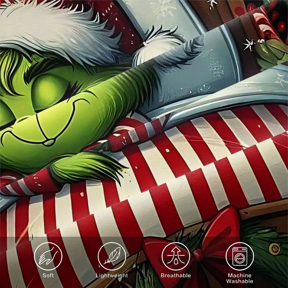 Christmas Gift Grinch Sleeping Festive Bedding Set