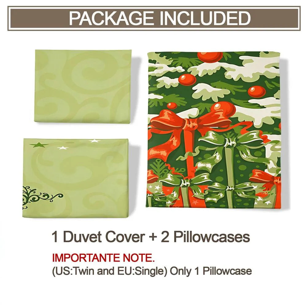 Christmas Gift Retro Christmas Tree Bedding Set