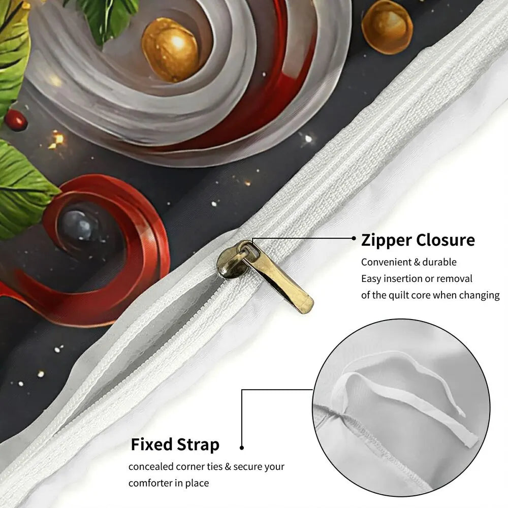 Christmas Gift Snowman Couple Festive Bedding Set