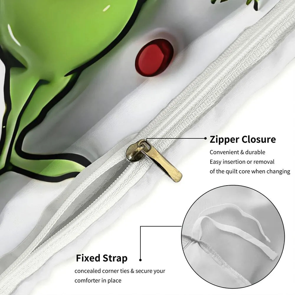 Christmas Gift The Grinch Collage Festive Bedding Set