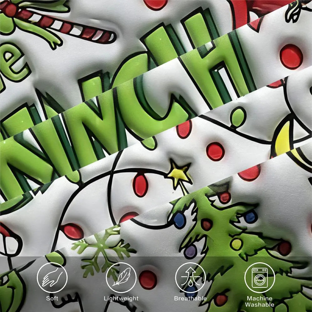 Christmas Gift The Grinch Collage Festive Bedding Set