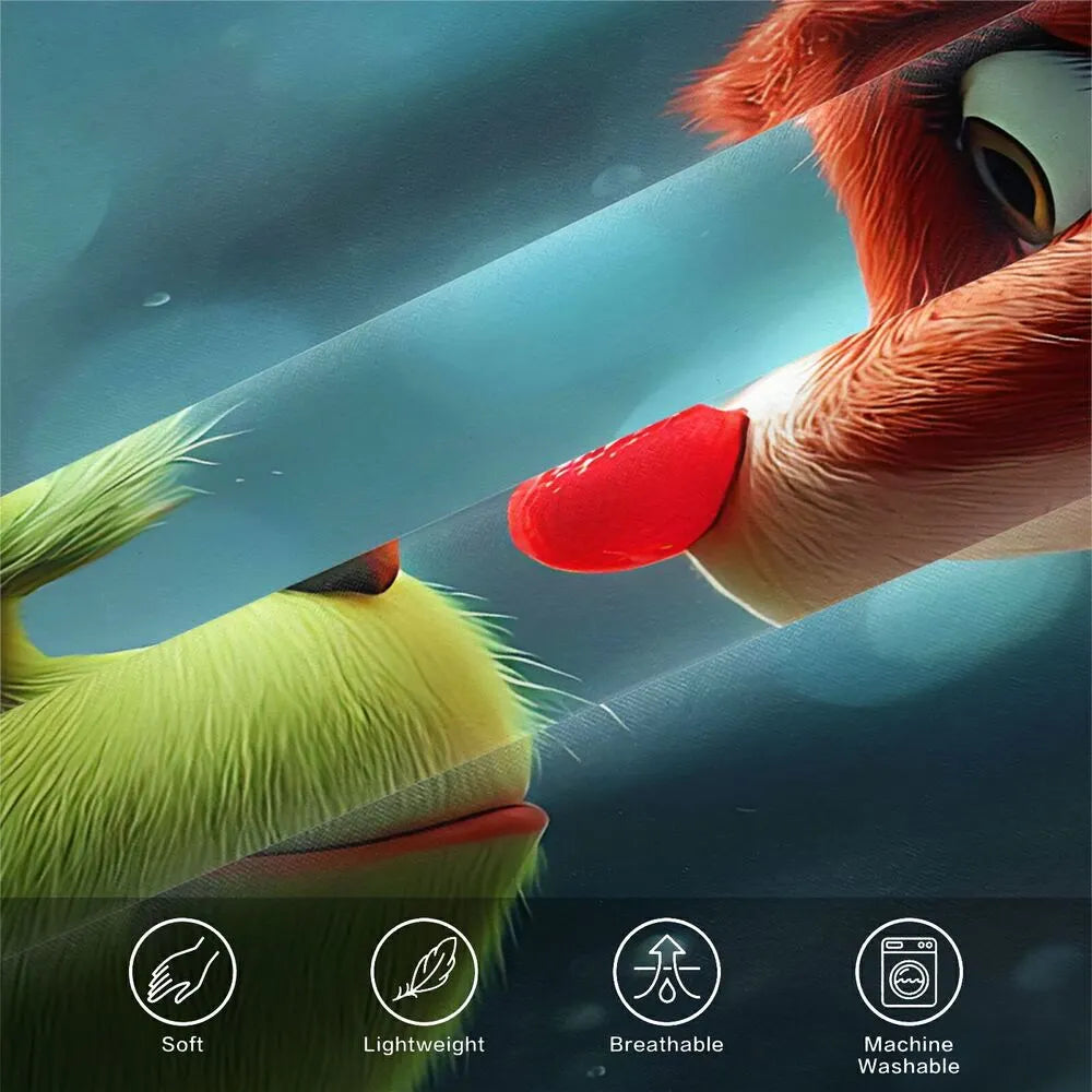 Christmas Gift The Grinch and Rudolph Festive Bedding Set