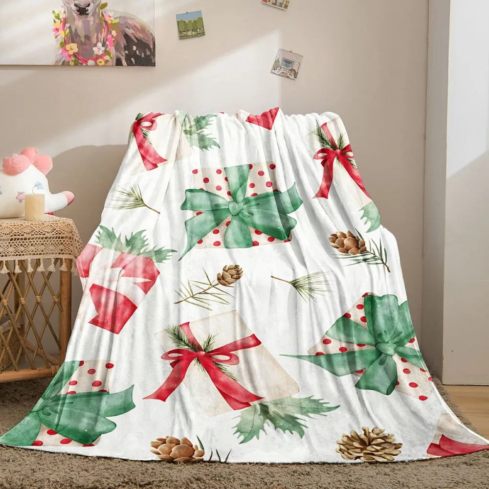 Christmas Gifts and Pinecones Multipurpose Throw Blanket