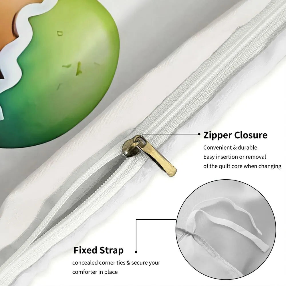 Christmas Gingerbread Couple Rainbow Christmas Gift Duvet Cover Set Kids Bedding Set