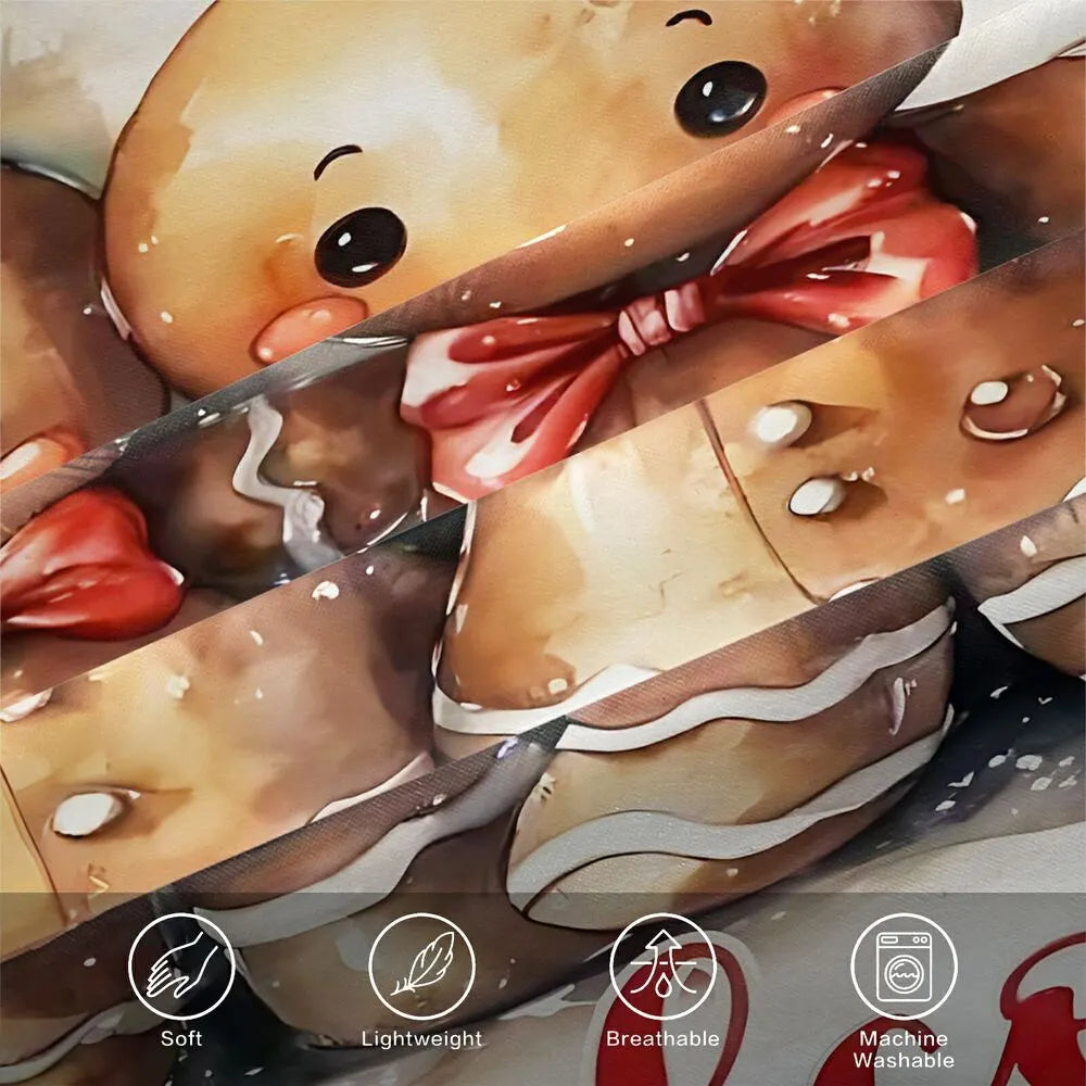 Christmas Gingerbread Couple Welcome Christmas Gift Duvet Cover Set Kids Bedding Set