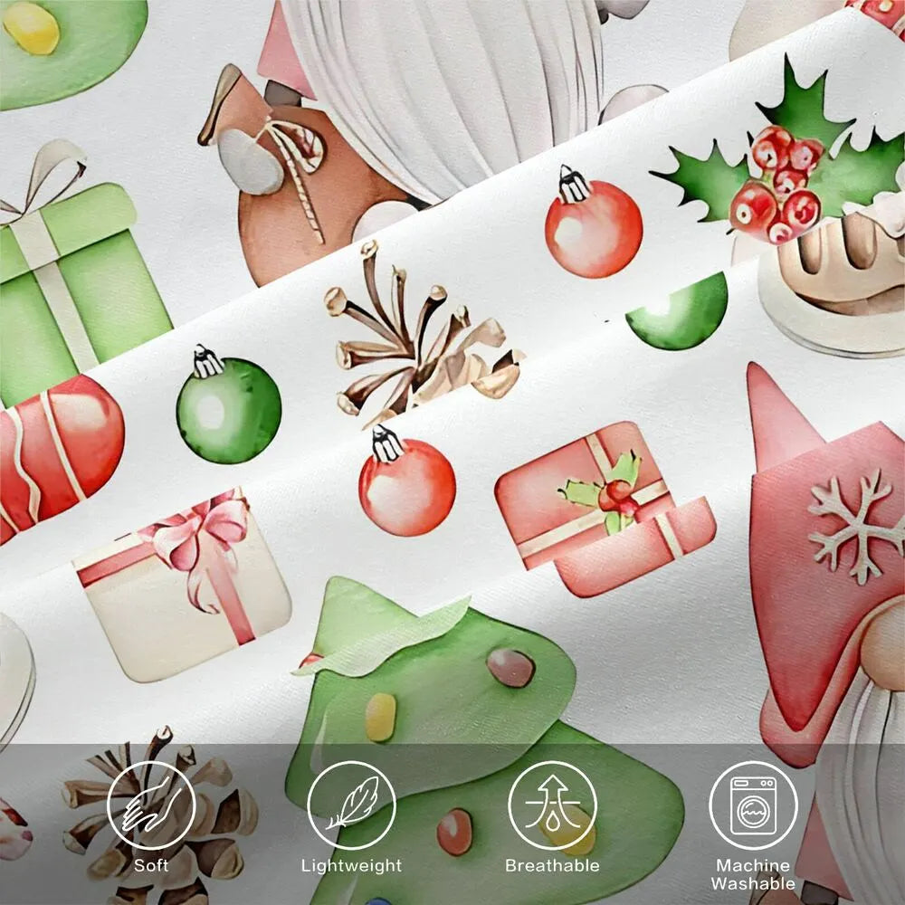 Christmas Gnome Holiday Decor Christmas Gift Duvet Cover Set Kids Bedding Set