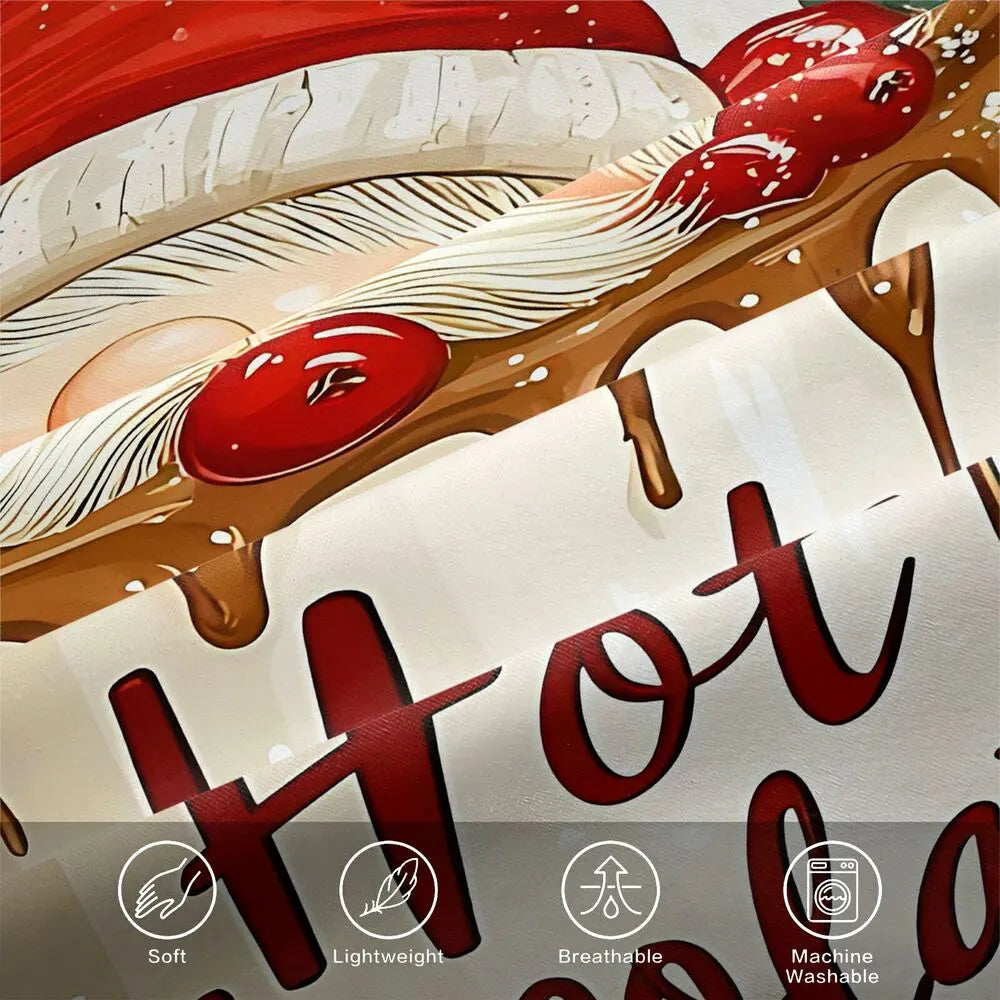 Christmas Gnome Hot Chocolate Christmas Gift Duvet Cover Set Kids Bedding Set