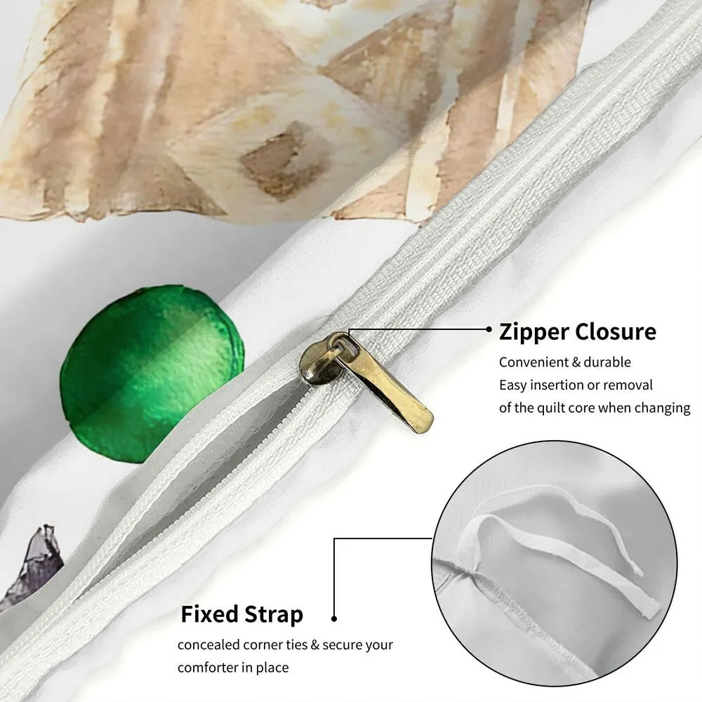 Christmas Gnome Plaid Christmas Gift Duvet Cover Set Kids Bedding Set