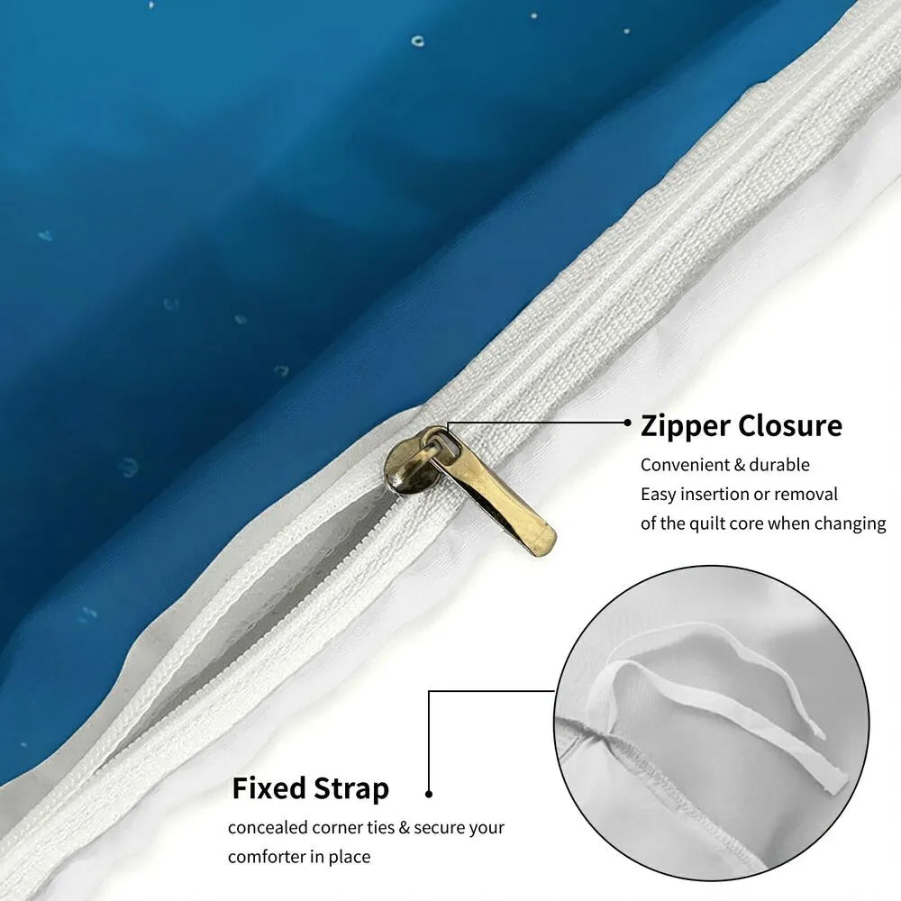 Christmas Grinch Christmas Lights Christmas Gift Duvet Cover Set Kids Bedding Set