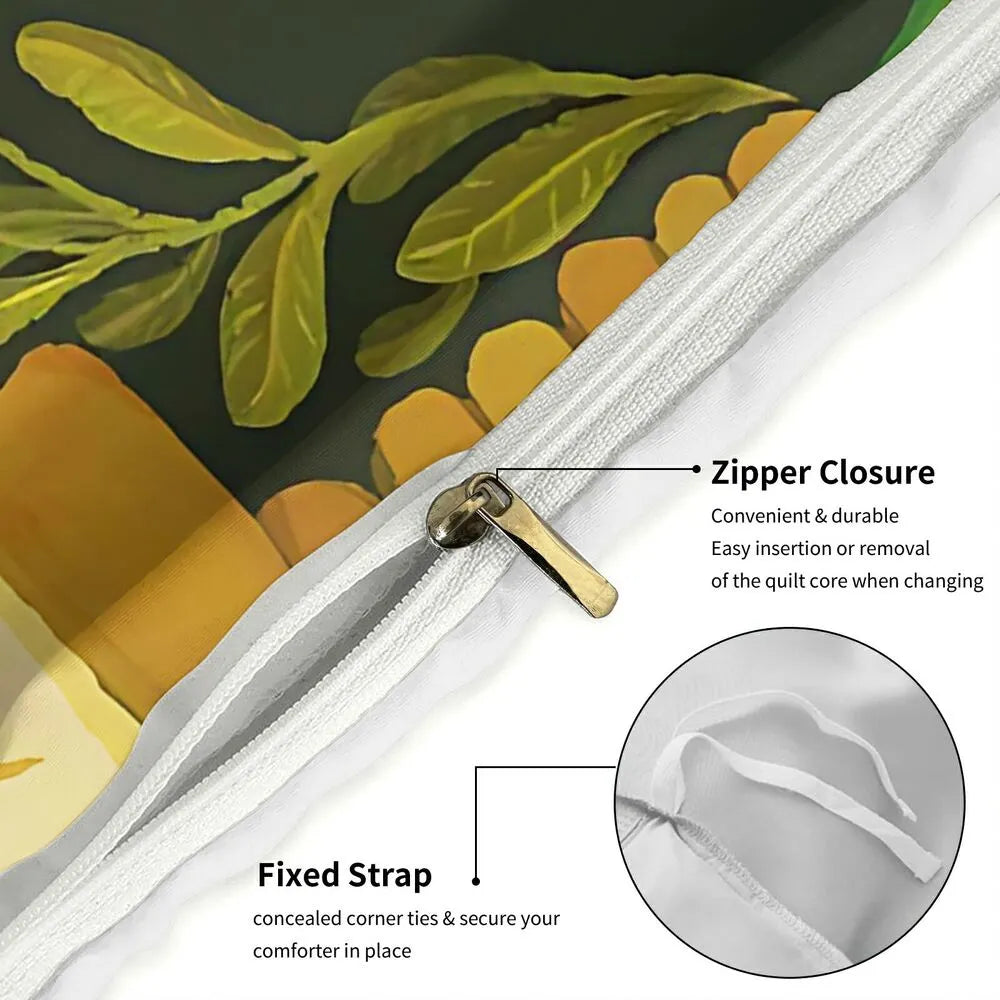 Christmas Ornament Holly Christmas Gift Duvet Cover Set Kids Bedding Set