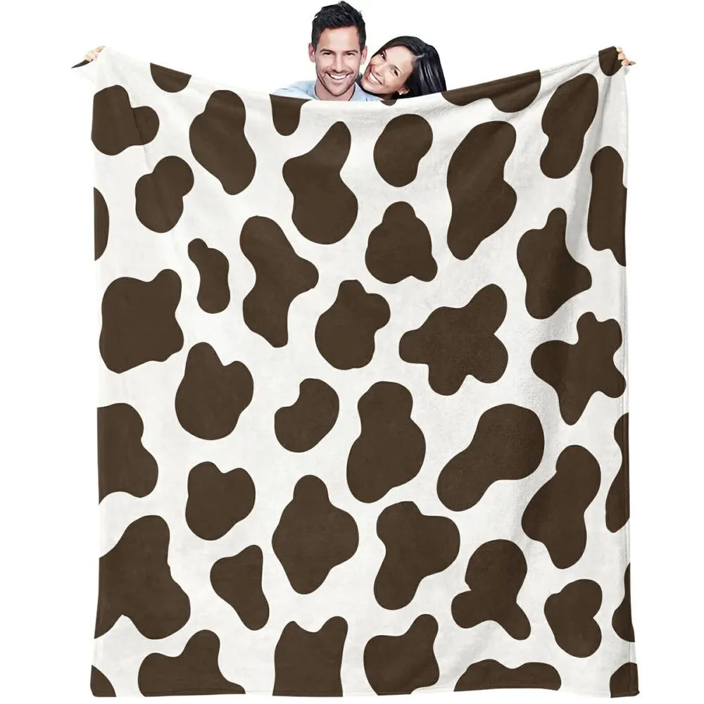 Cow Print Multipurpose Throw Blanket