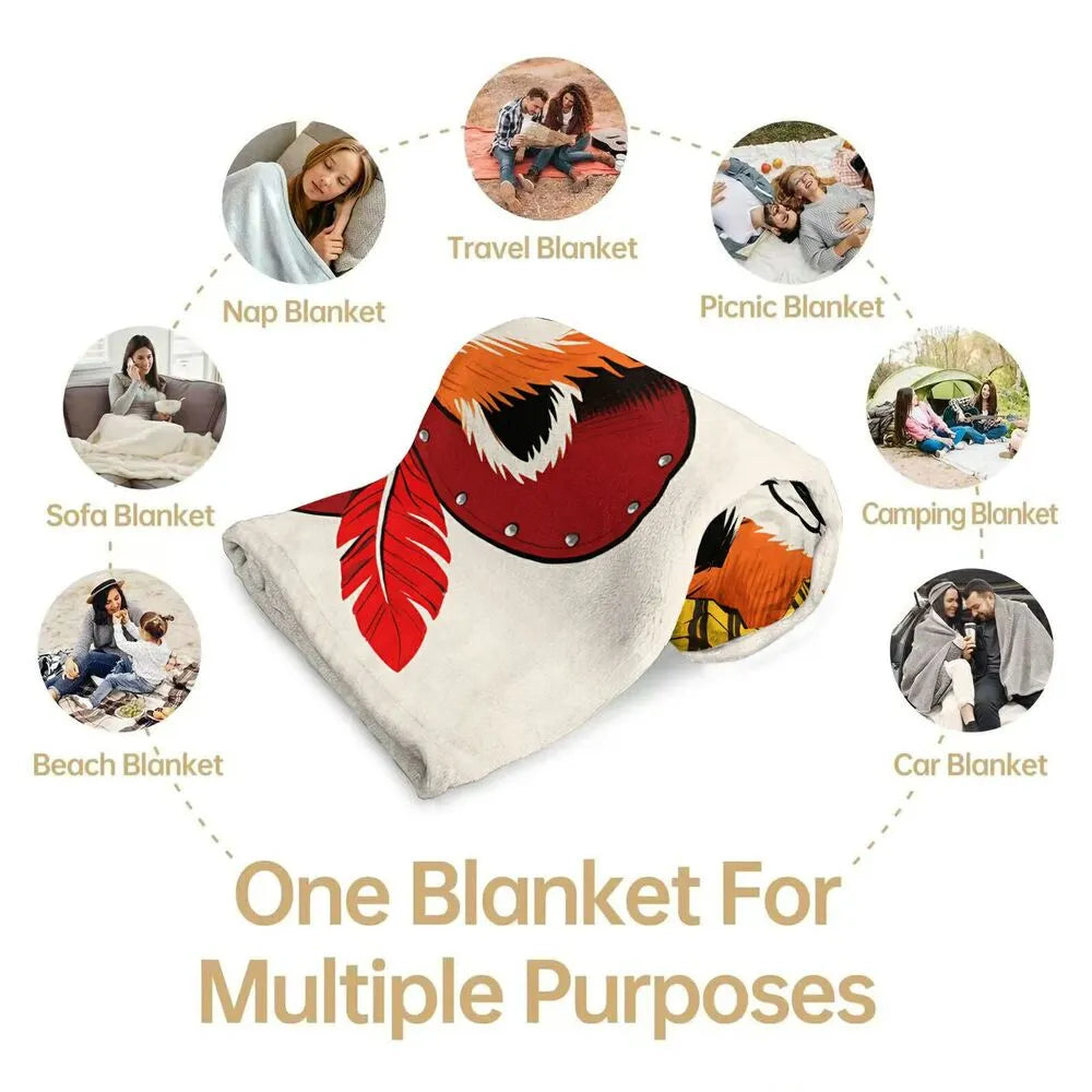 Cowboy Red Panda "Rascal" Multipurpose Throw Blanket