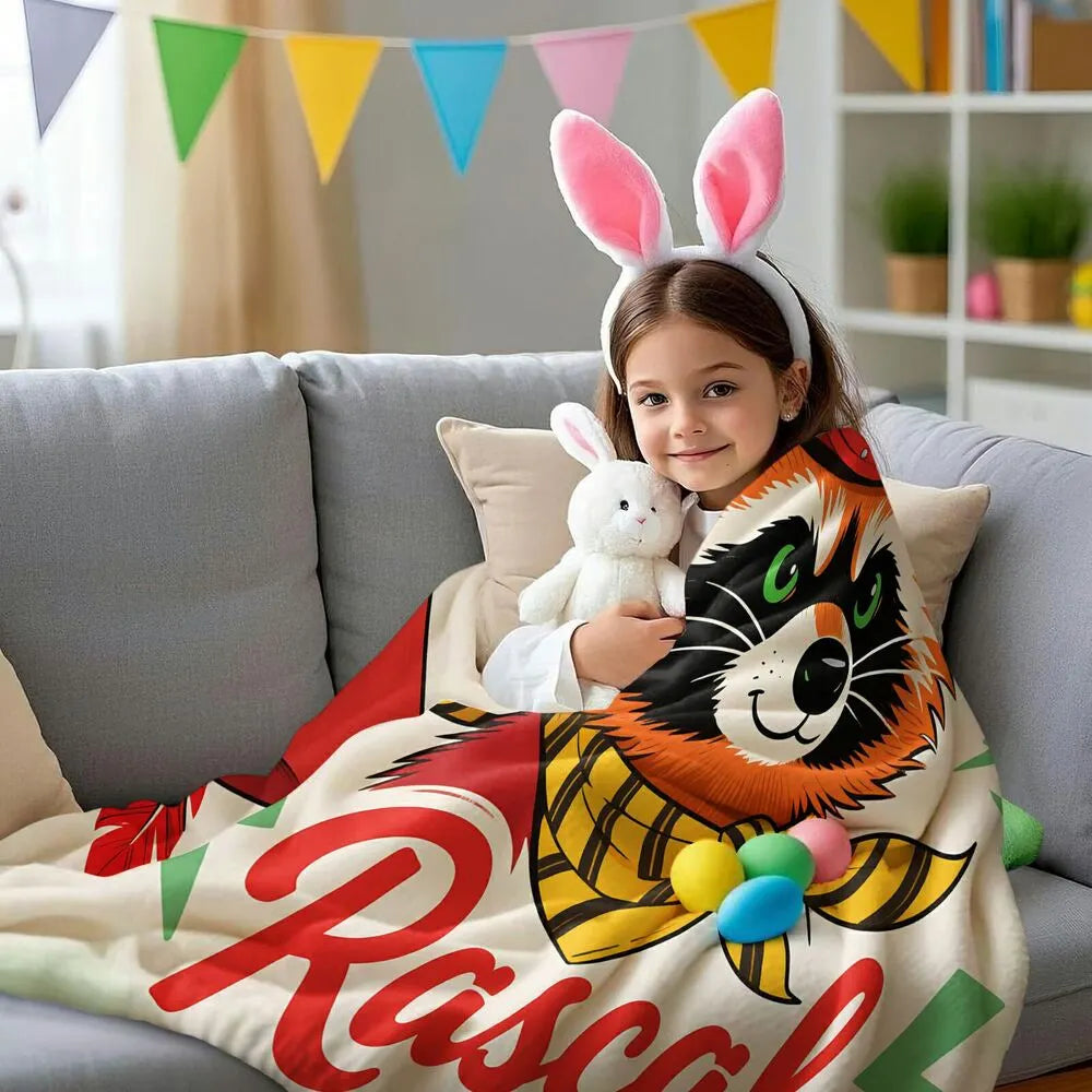 Cowboy Red Panda "Rascal" Multipurpose Throw Blanket