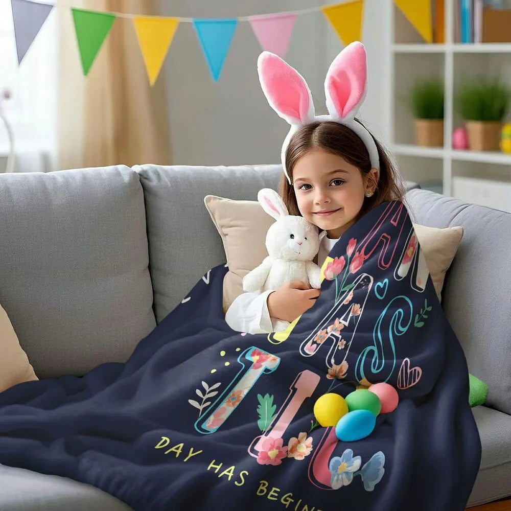 Get Ready Fantastic Day Floral Multipurpose Throw Blanket