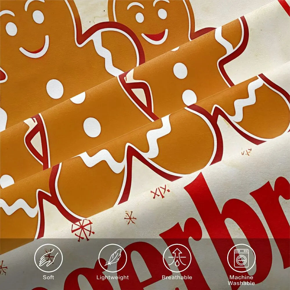 Gingerbread Baking Co Vintage Christmas Gift Duvet Cover Set Kids Bedding Set