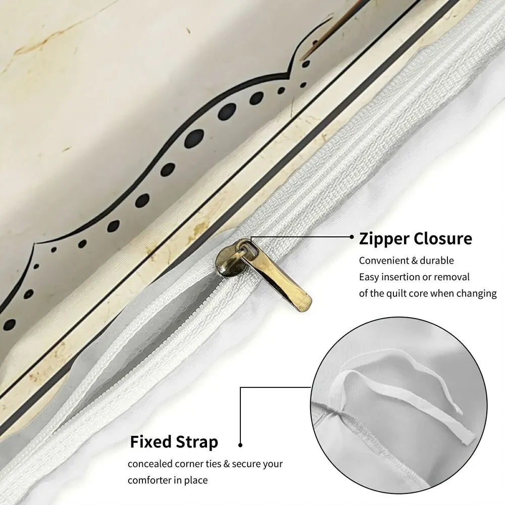 Gingerbread Baking Co Vintage Christmas Gift Duvet Cover Set Kids Bedding Set