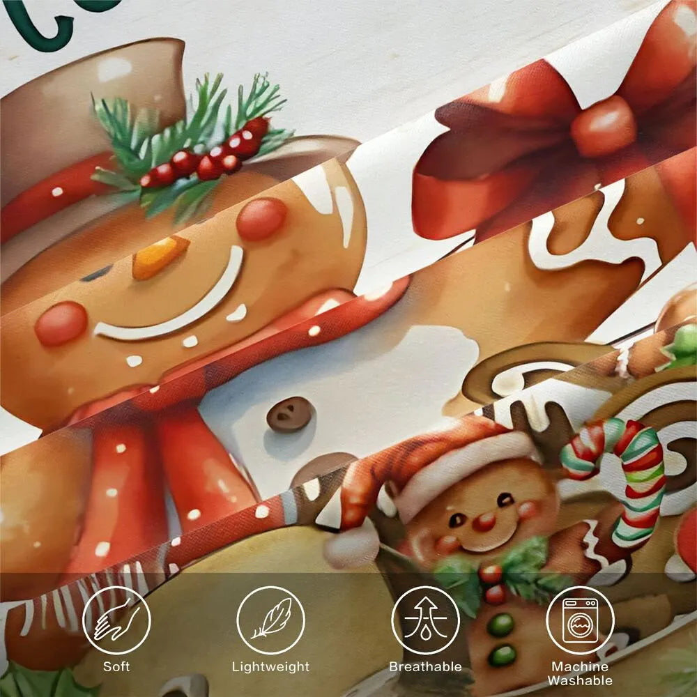 Gingerbread Snowman Cookie Company Christmas Gift Duvet Cover Set Kids Bedding Set