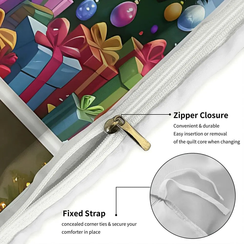 Grinch Christmas Collage Christmas Gift Duvet Cover Set Kids Bedding Set