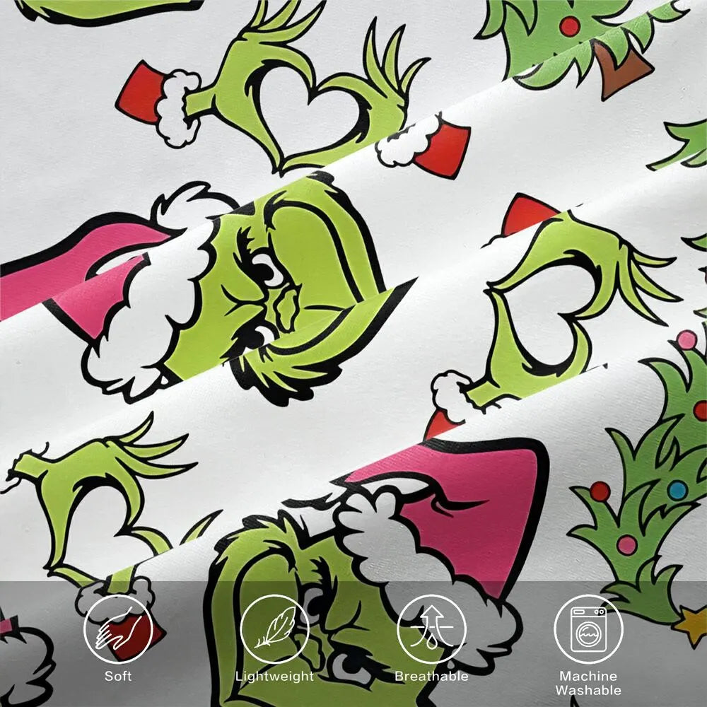Grinch Christmas Duvet Cover Set Kids Bedding Set