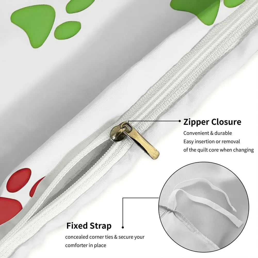 Grinch Coffee Dog Christmas Gift Duvet Cover Set Kids Bedding Set