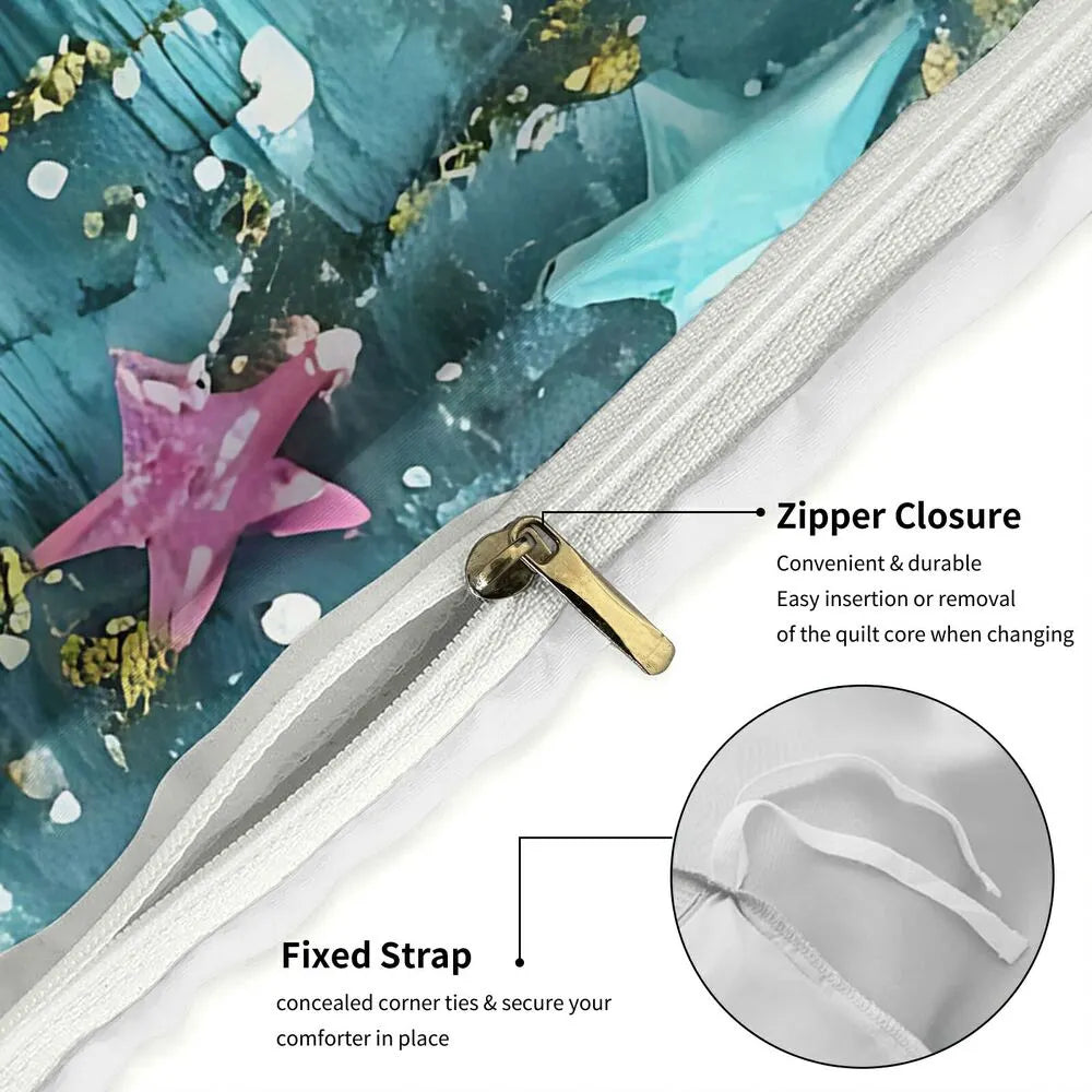 Grinch Drummer Christmas Gift Duvet Cover Set Kids Bedding Set