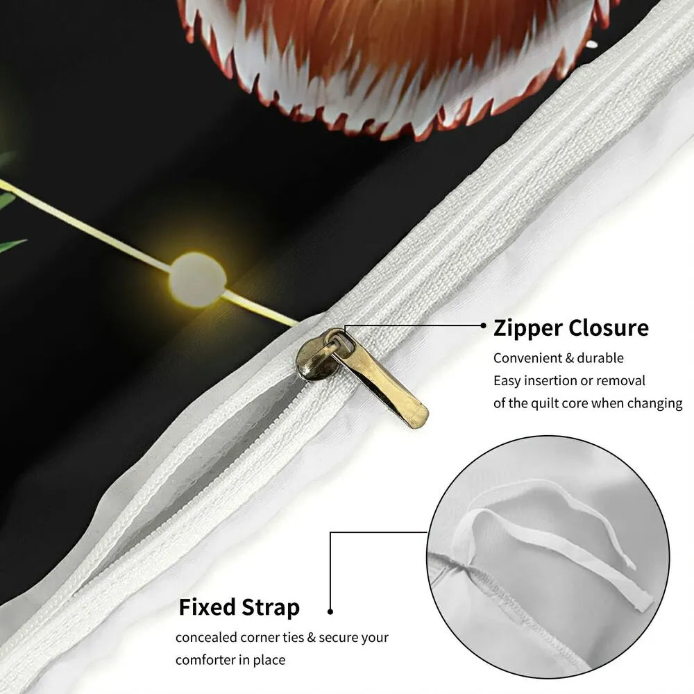 Grinch Gingerbread Cookie Christmas Gift Duvet Cover Set Kids Bedding Set