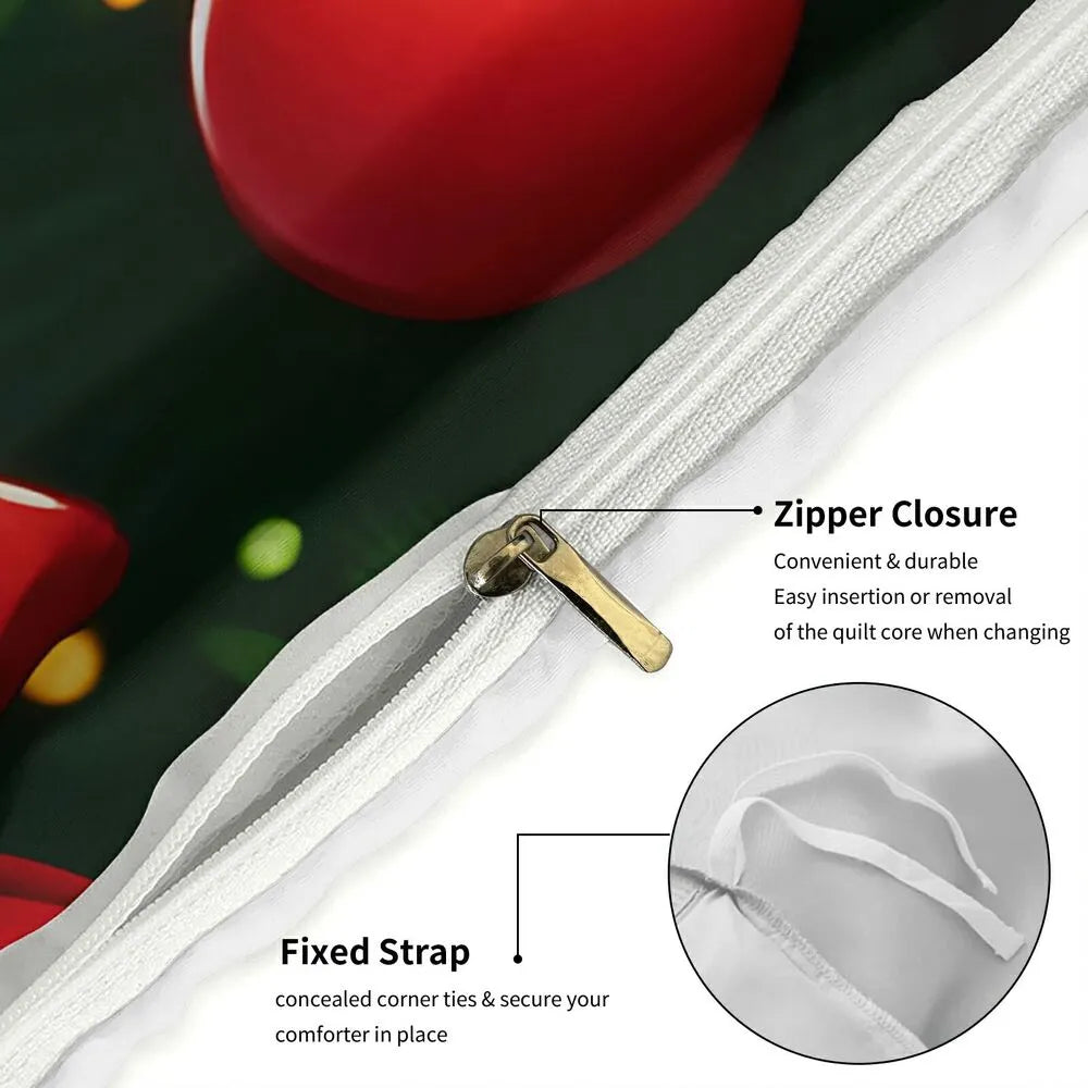 Grinch Gingerbread Hug Christmas Gift Duvet Cover Set Kids Bedding Set