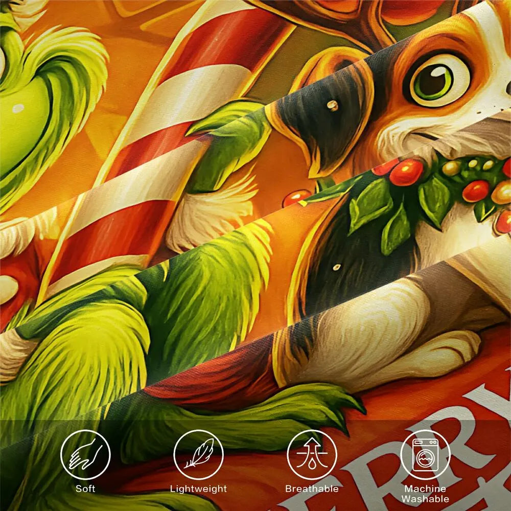 Grinch Merry Christmas Max Christmas Gift Duvet Cover Set Kids Bedding Set