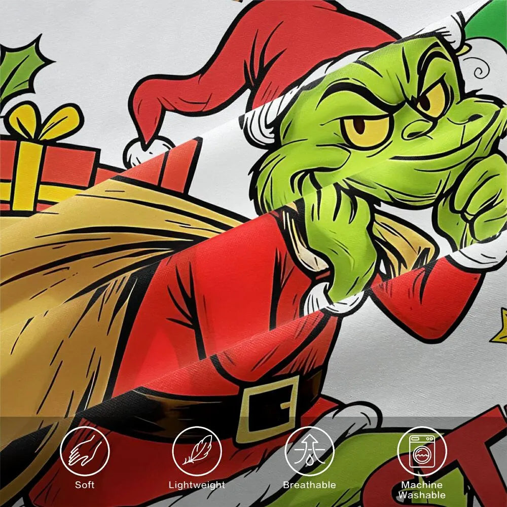 Grinch Stealing Christmas Christmas Gift Duvet Cover Set Kids Bedding Set
