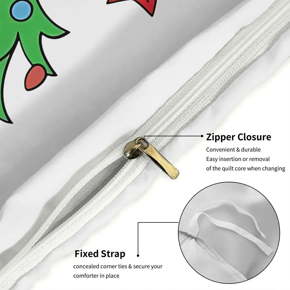 Grinch Stealing Christmas Christmas Gift Duvet Cover Set Kids Bedding Set