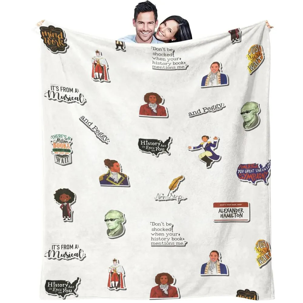 Hamilton Musical Themed Multipurpose Throw Blanket