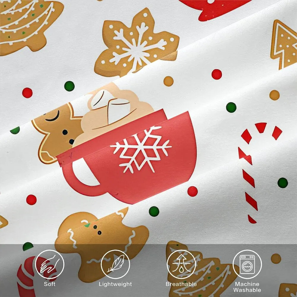 Hot Cocoa Gingerbread Christmas Gift Duvet Cover Set Kids Bedding Set