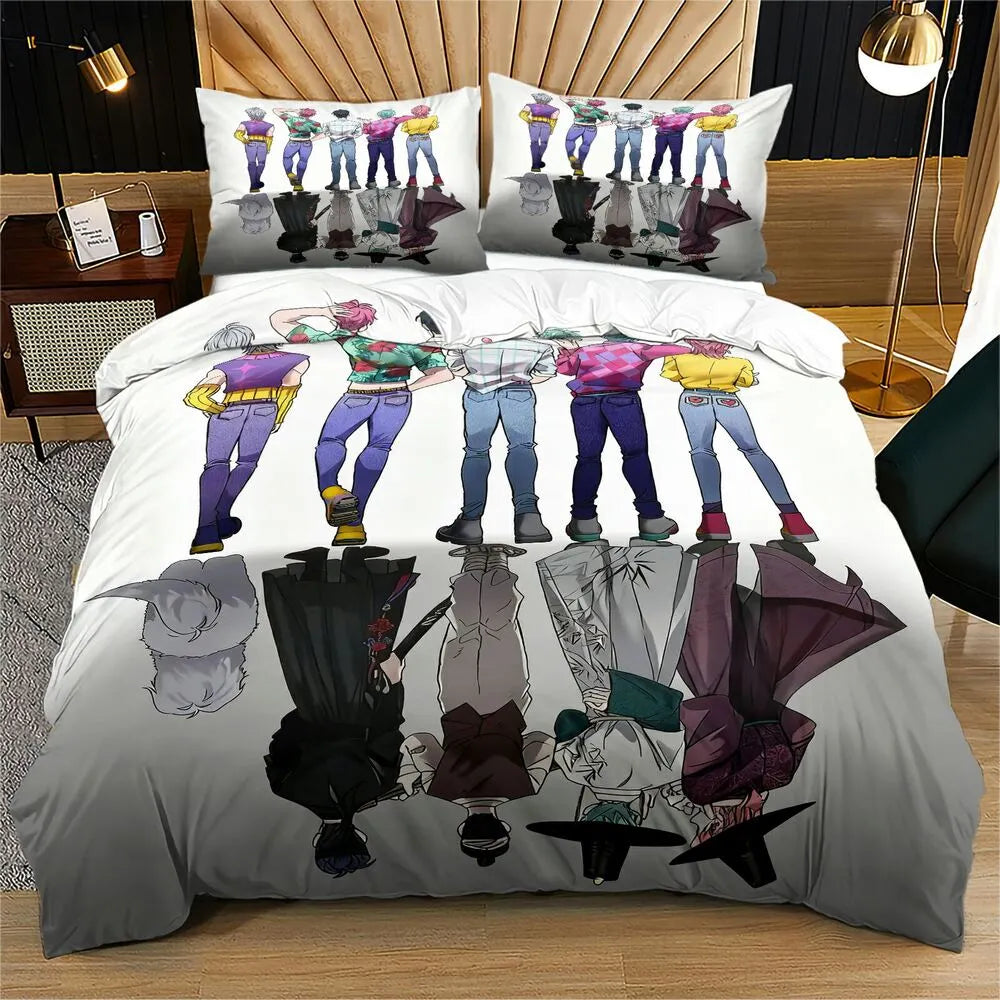 K-POP Demon Hunters Anime Boy Group Reversible Bedding Set