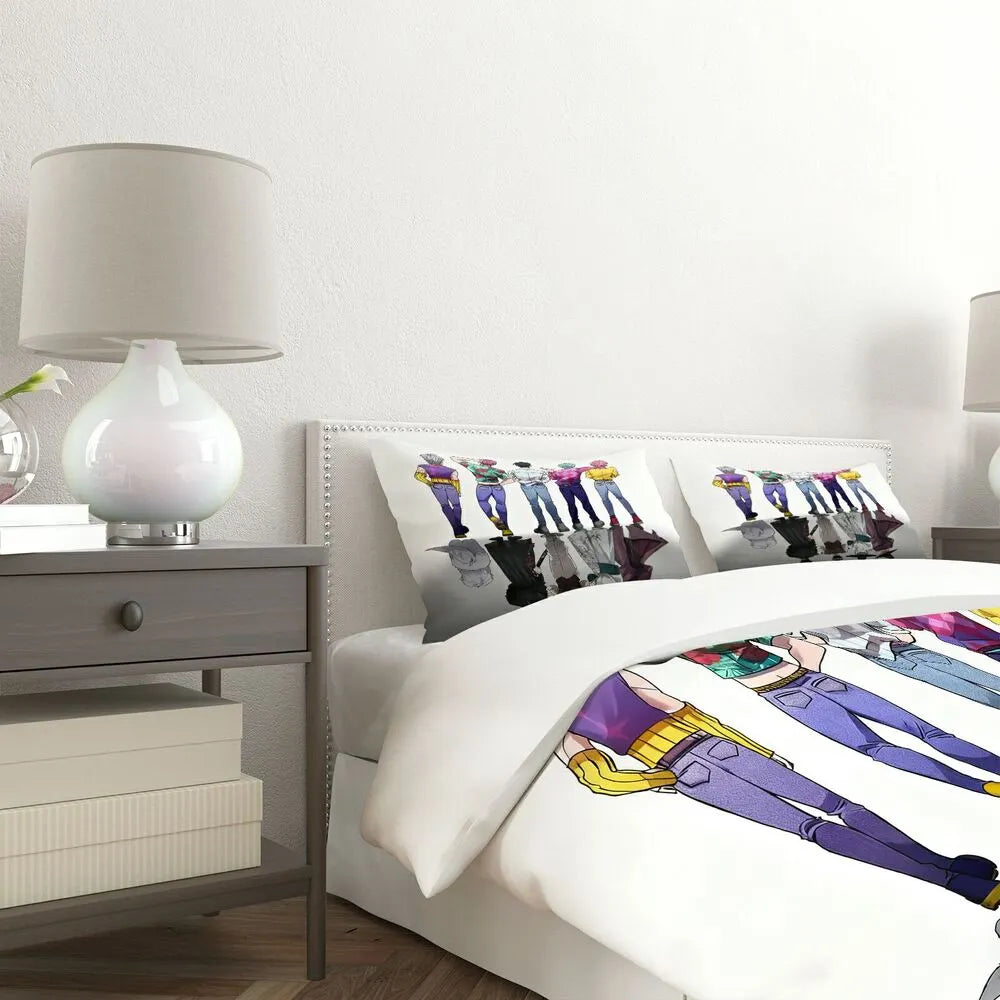 K-POP Demon Hunters Anime Boy Group Reversible Bedding Set