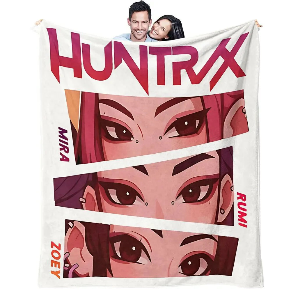 K-POP Demon Hunters Anime Characters Multipurpose Throw Blanket