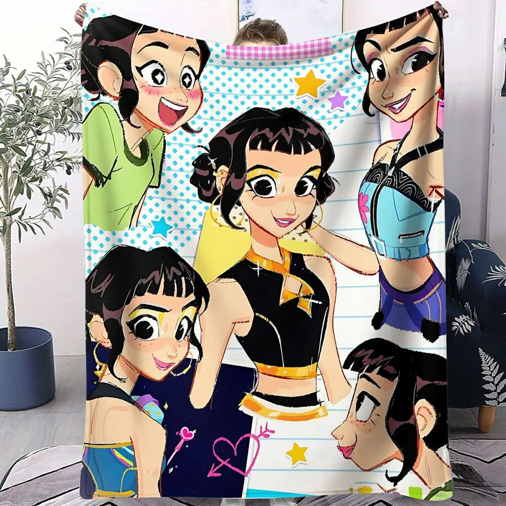 K-POP Demon Hunters Anime Characters Multipurpose Throw Blanket