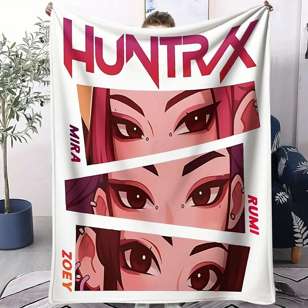K-POP Demon Hunters Anime Characters Multipurpose Throw Blanket