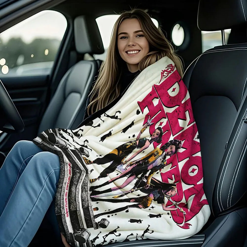 K-POP Demon Hunters Anime Characters Multipurpose Throw Blanket