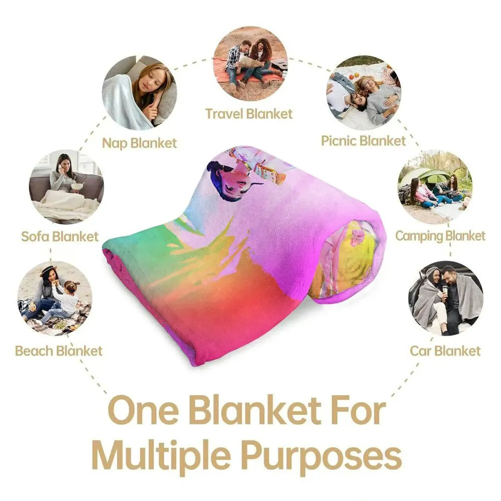 K-POP Demon Hunters Anime Characters Multipurpose Throw Blanket