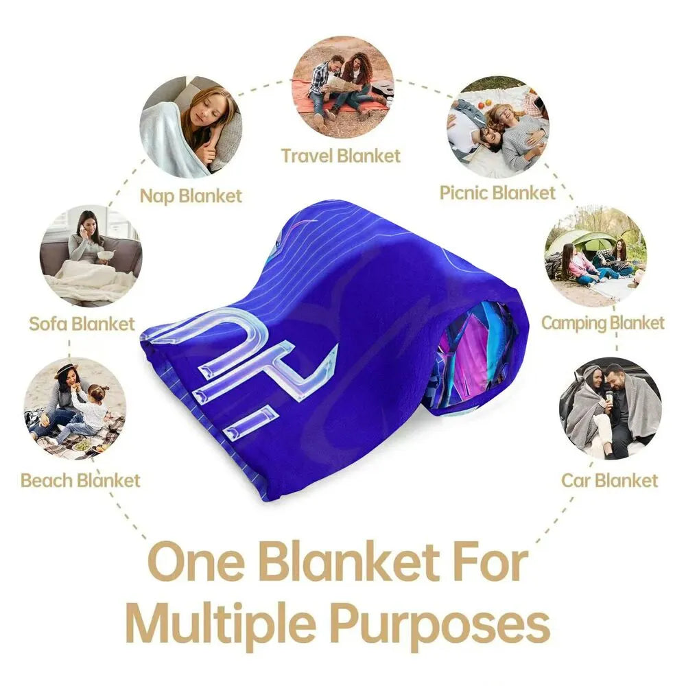 K-POP Demon Hunters Anime Characters Multipurpose Throw Blanket