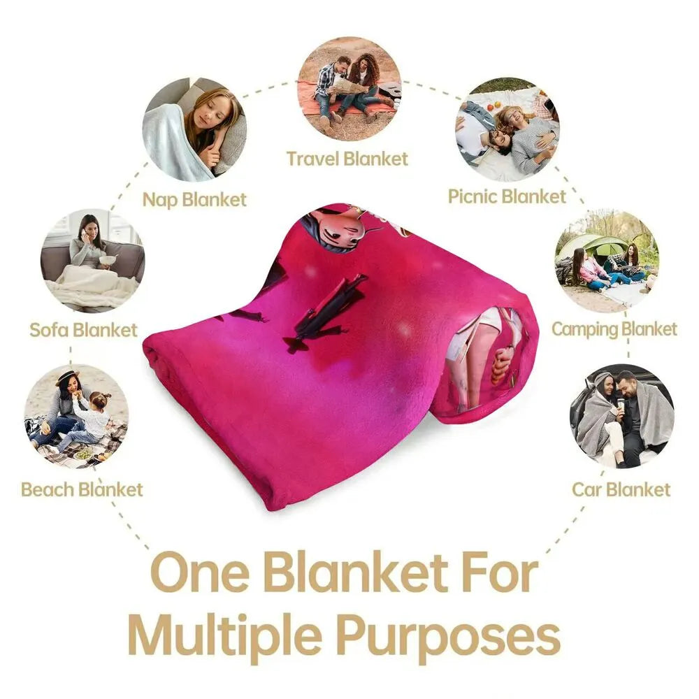 K-POP Demon Hunters Anime Characters Multipurpose Throw Blanket