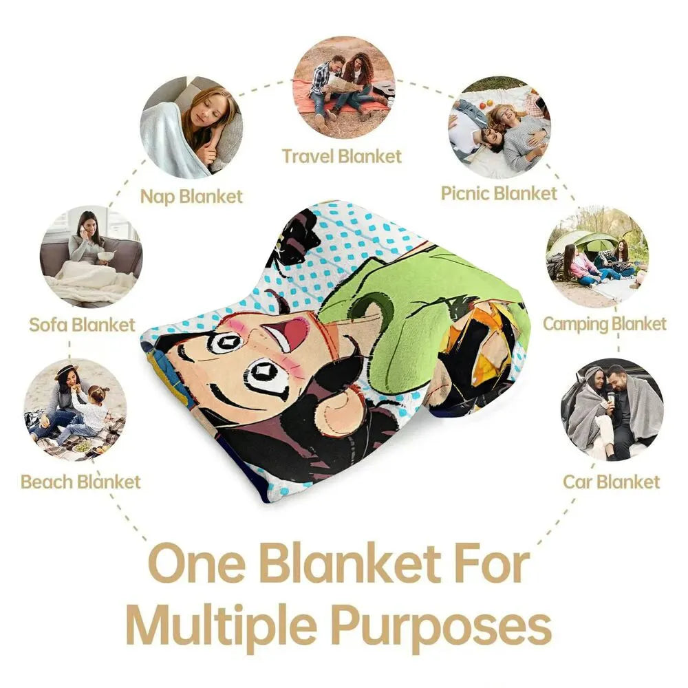 K-POP Demon Hunters Anime Characters Multipurpose Throw Blanket