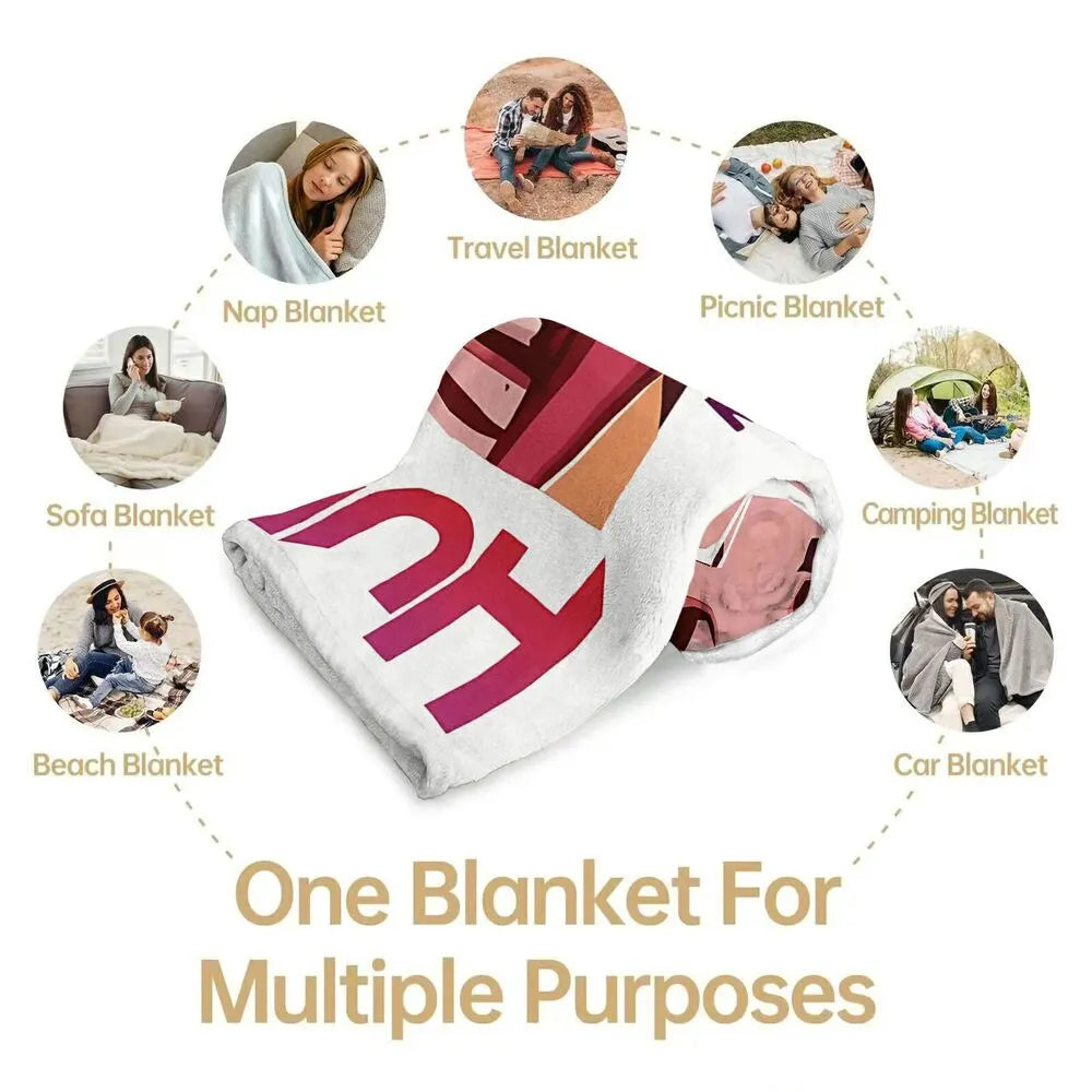 K-POP Demon Hunters Anime Characters Multipurpose Throw Blanket