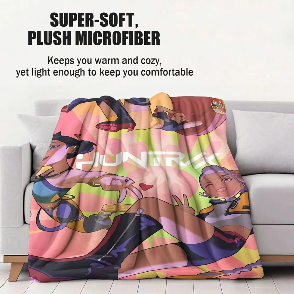 K-POP Demon Hunters Anime Characters Multipurpose Throw Blanket