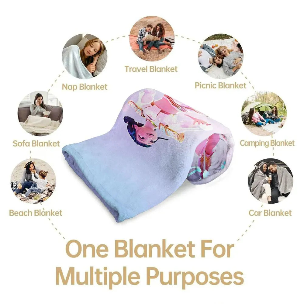 K-POP Demon Hunters Anime Characters Multipurpose Throw Blanket