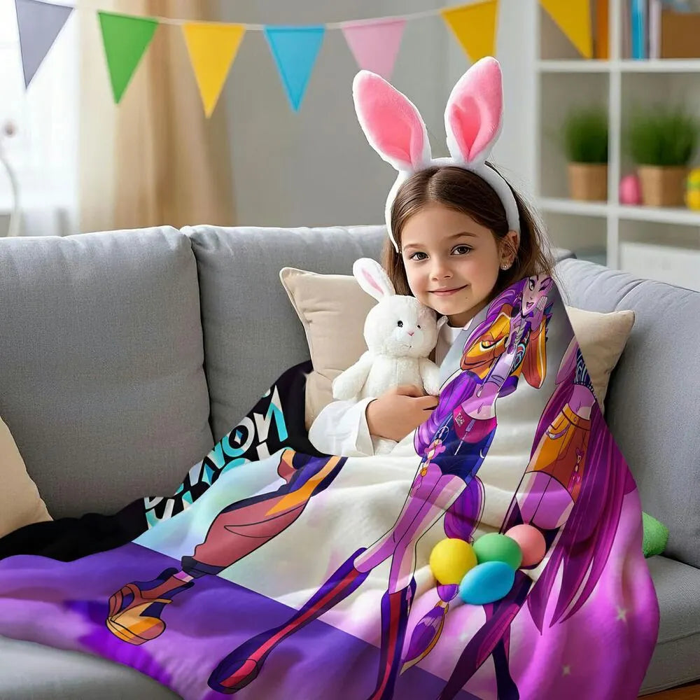 K-POP Demon Hunters Anime Characters Multipurpose Throw Blanket