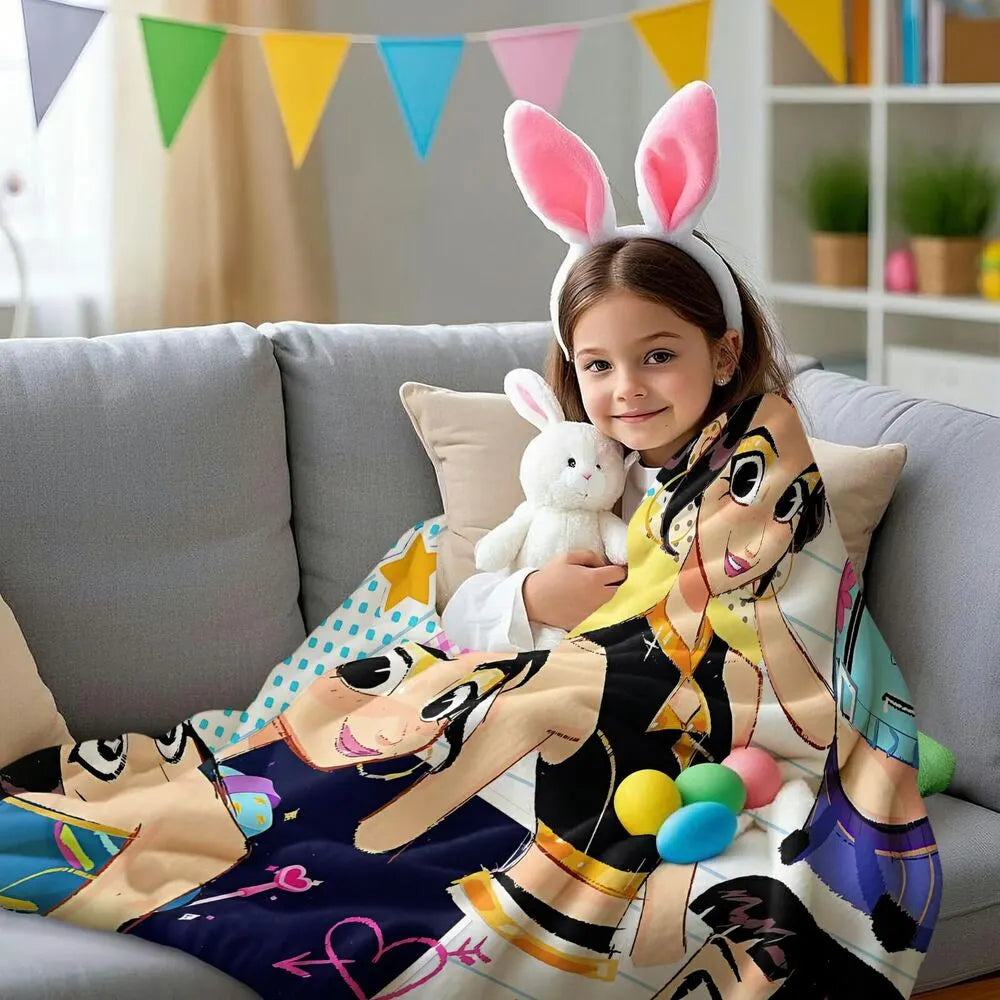 K-POP Demon Hunters Anime Characters Multipurpose Throw Blanket